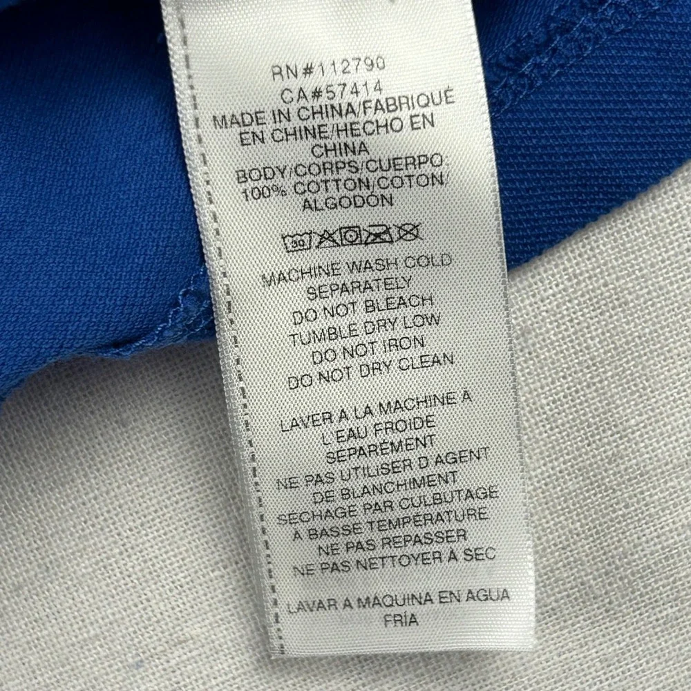 True Religion Mens Royal Blue Contrast Stitch Horseshoe Polo Shirt 3XL